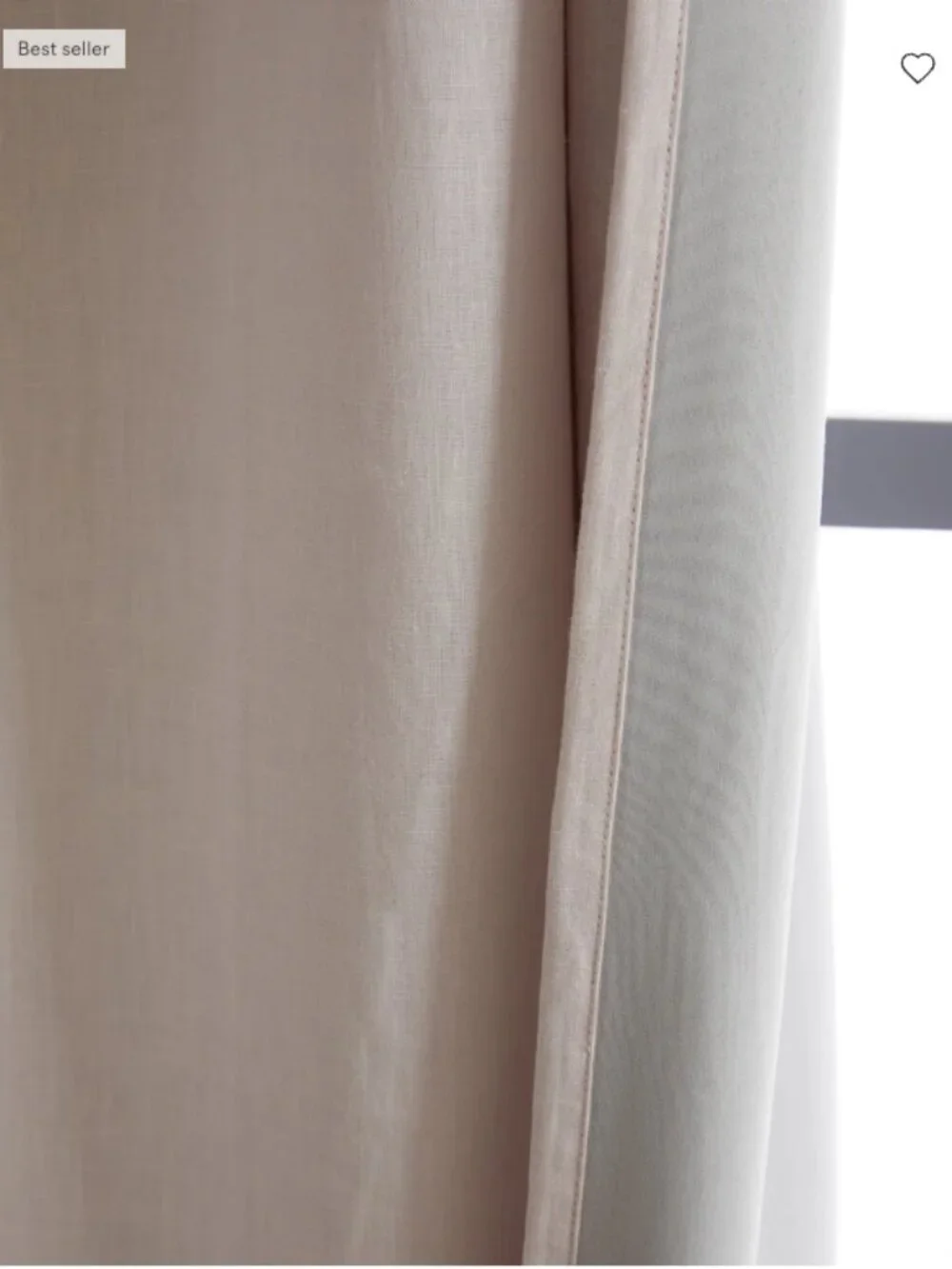 Quince Linen Vintage Blush Curtains